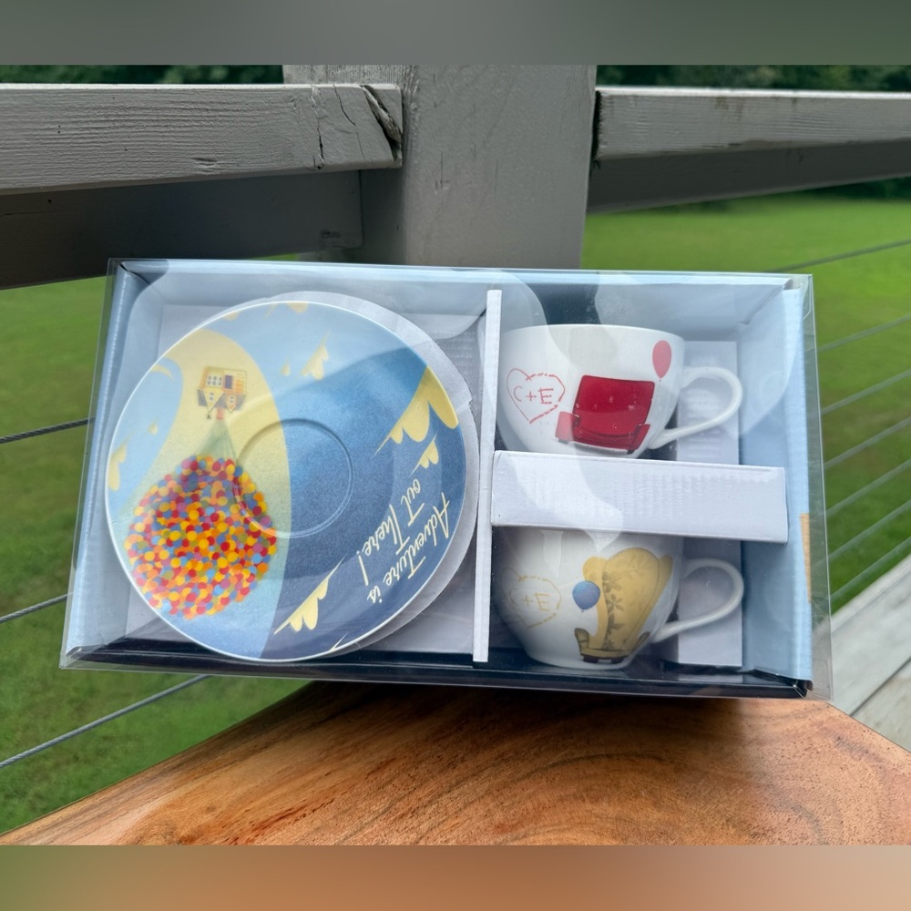 Disney Pixar UP tea cup set. New in box, never opened.
